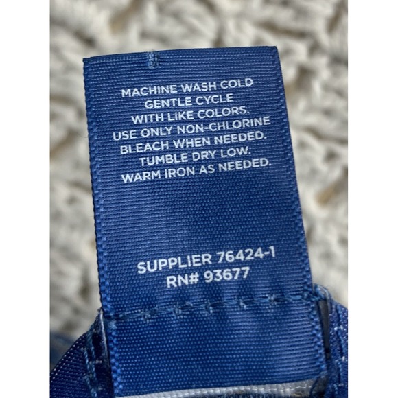 Arizona Mini Skirt Women Juniors Size 3 Blue Denim Block Patchwork - Picture 7 of 8